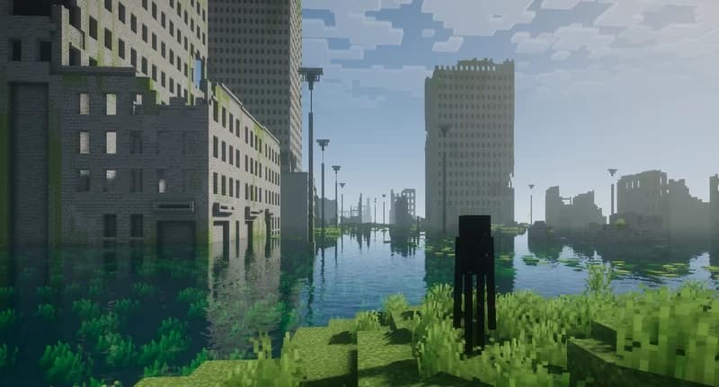 MInecraft Abandoned City 3d model