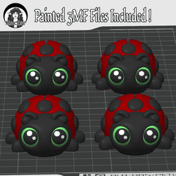 Ladybug Puff - Exclusive Model 3d model