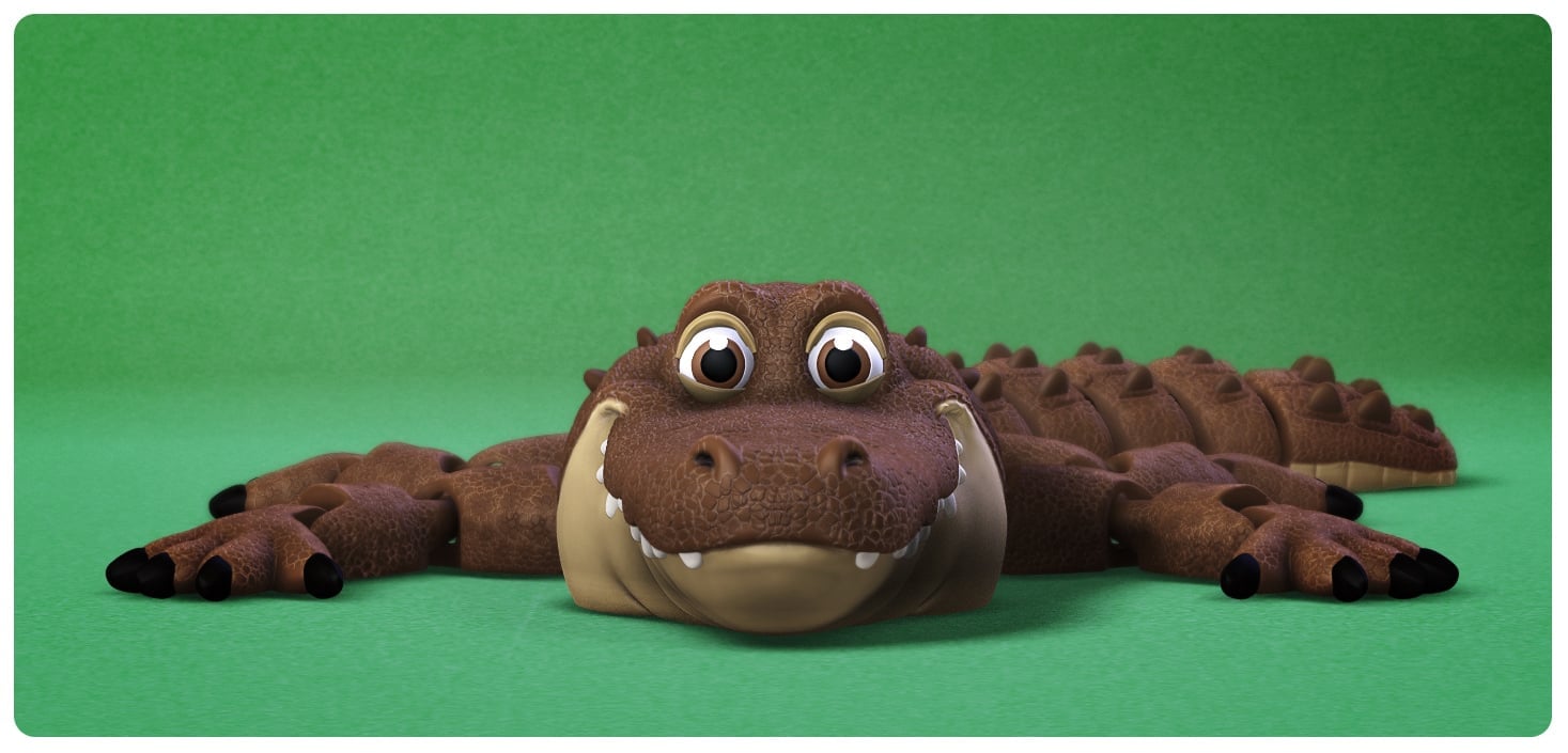 Flexi Crocodile 3d model