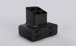 Mini table drawer and pen holder 3d model