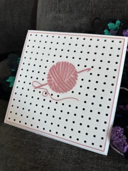 Crochet Granny Square Blocker - Bambu Face down print 3d model