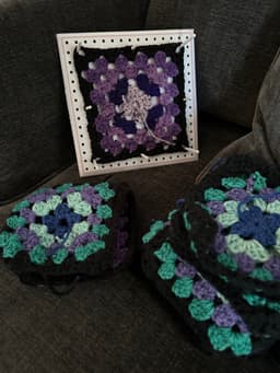 Crochet Granny Square Blocker - Bambu Face down print 3d model