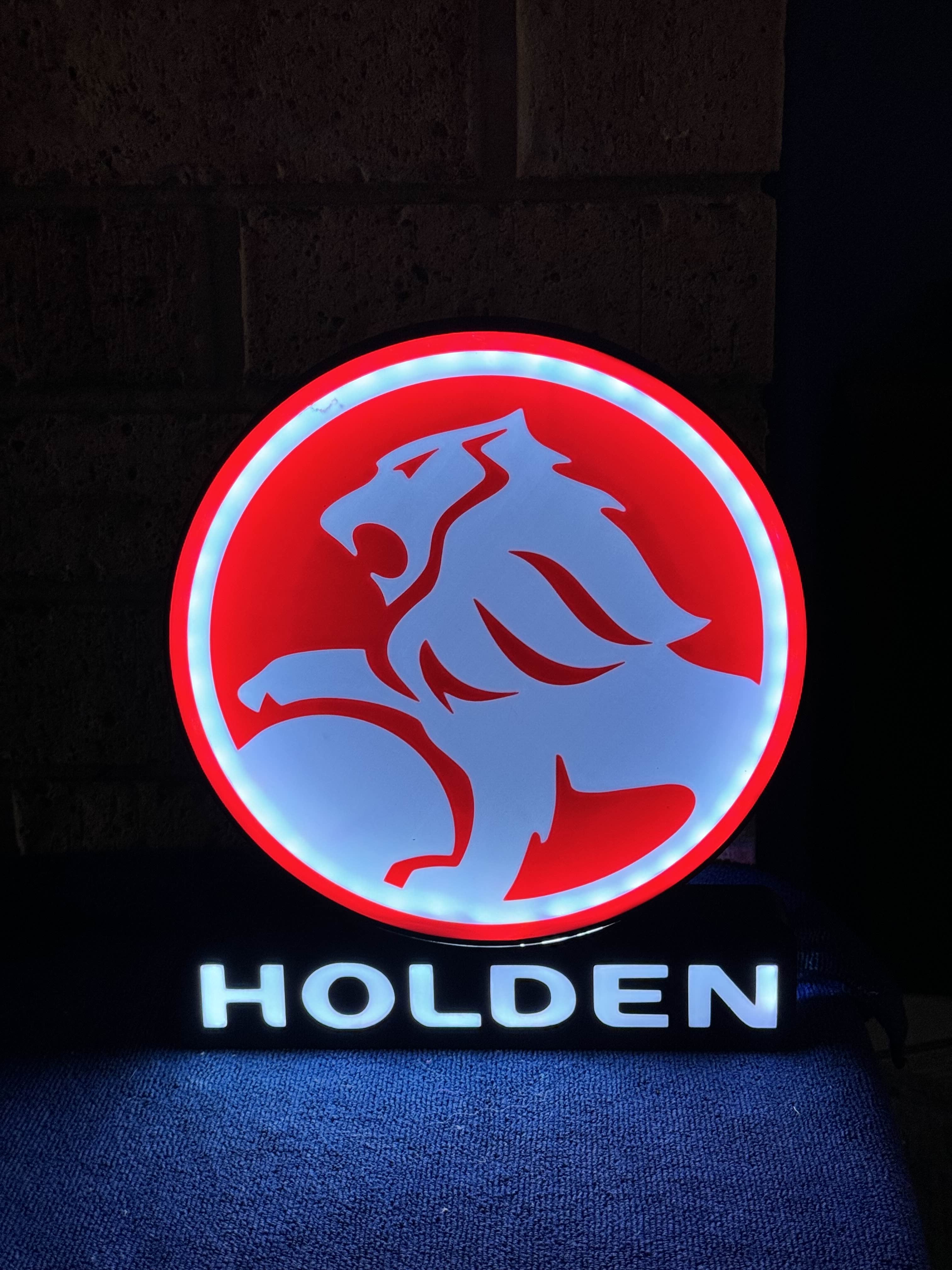 Two Part Holden Light Box Sign 3d model