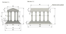 Greek temple - Parthenon 3d model