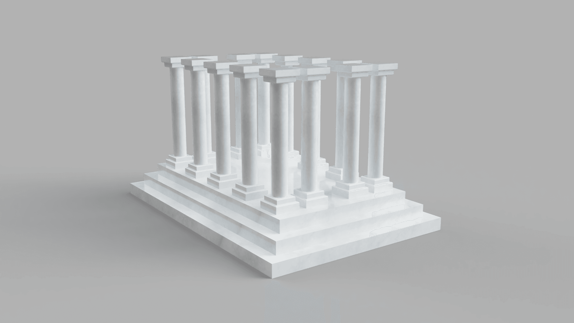 Greek temple - Parthenon 3d model