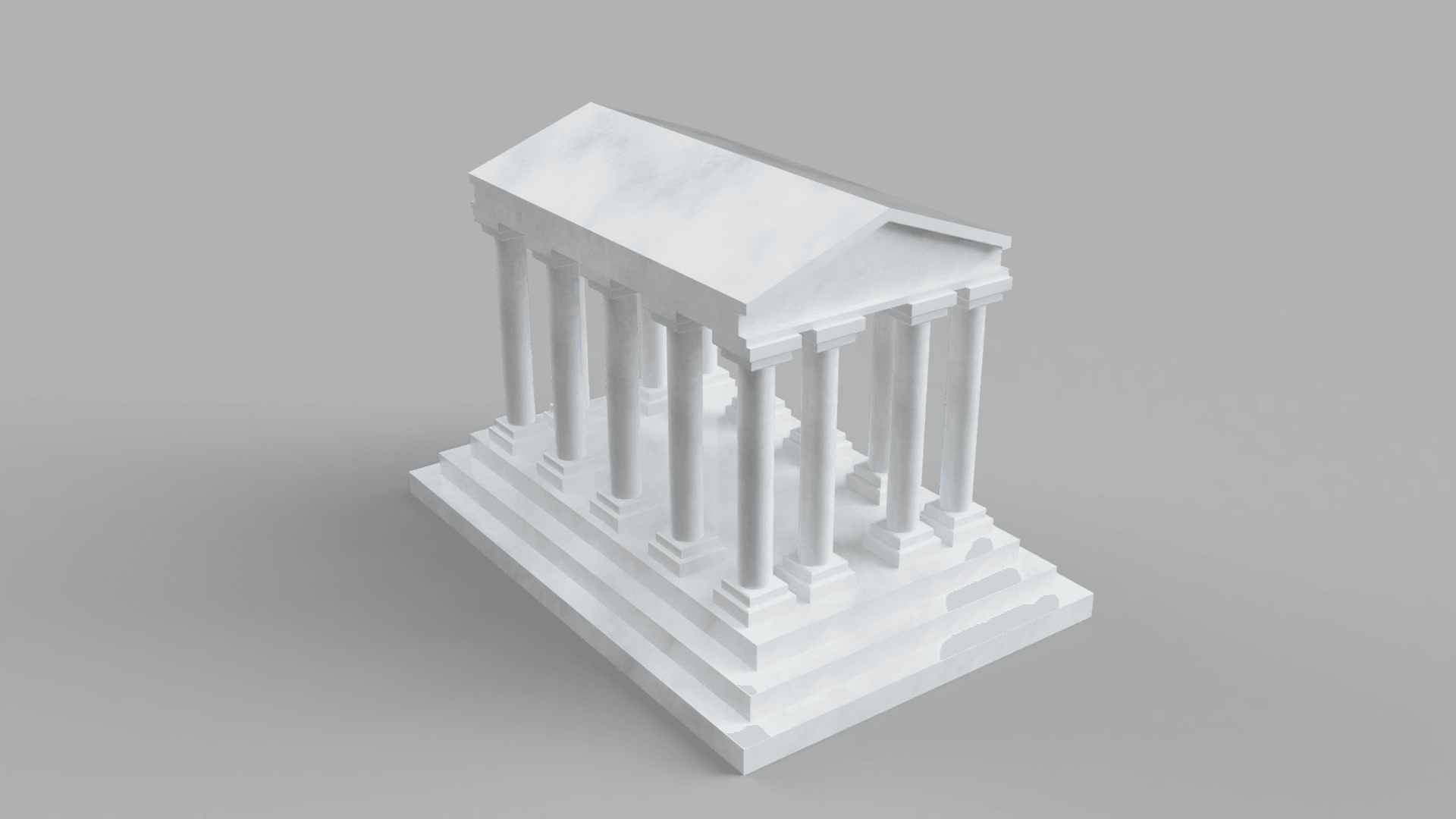Greek temple - Parthenon 3d model