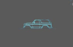 Ford - Bronco 1980 Wall Art 3d model
