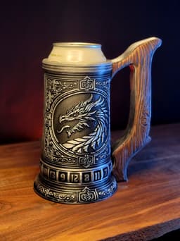 12 oz Dragon D20 magnet spinner can cozy 3d model