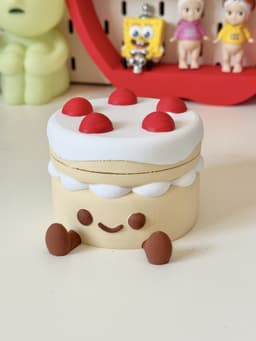 Jellycat inspired cake jewellery storage box 3d model