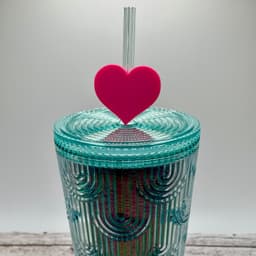 Mini Box of Chocolate Heart Box Straw Topper 3d model