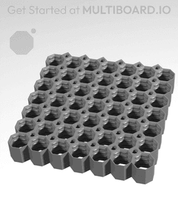 7x7 Multiboard Side Legacy Tile x4 Stack 3d model