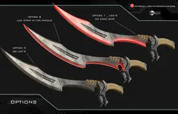 Predator Badlands sword 3d model