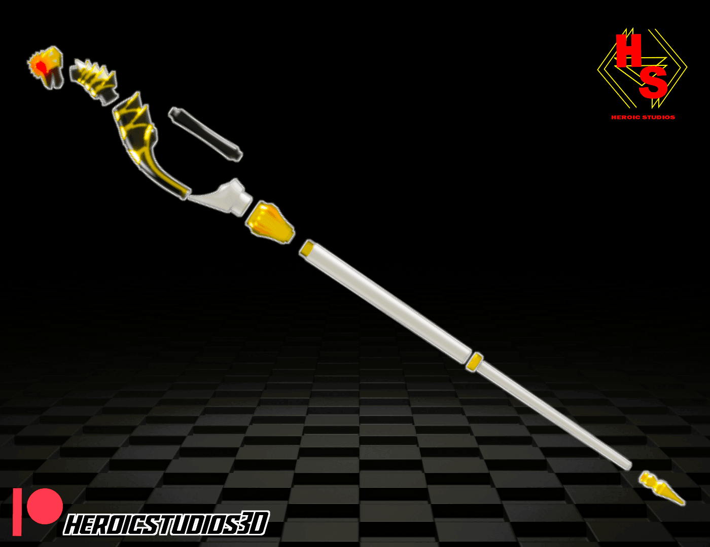 Brachio Staff 3d model
