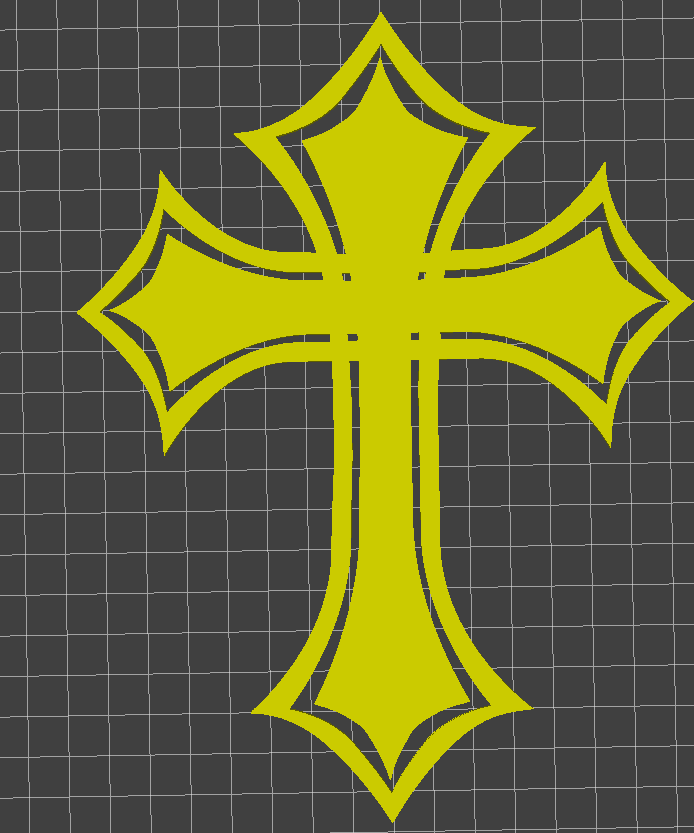 Gothic Cross 3d model