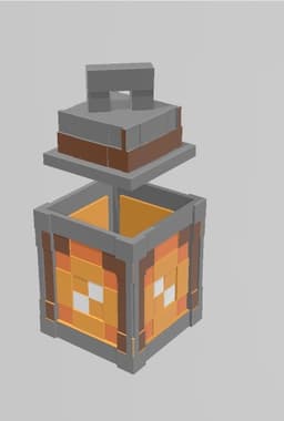 Minecraft Lantern lamp 3d model