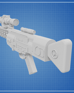 DLT-20A Blaster Rifle - Star Wars 3d model