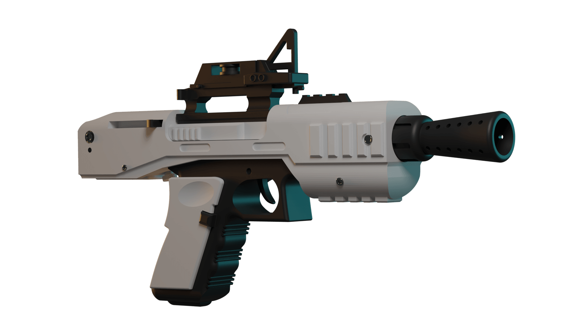 SE-44C Blaster - Star Wars 3d model