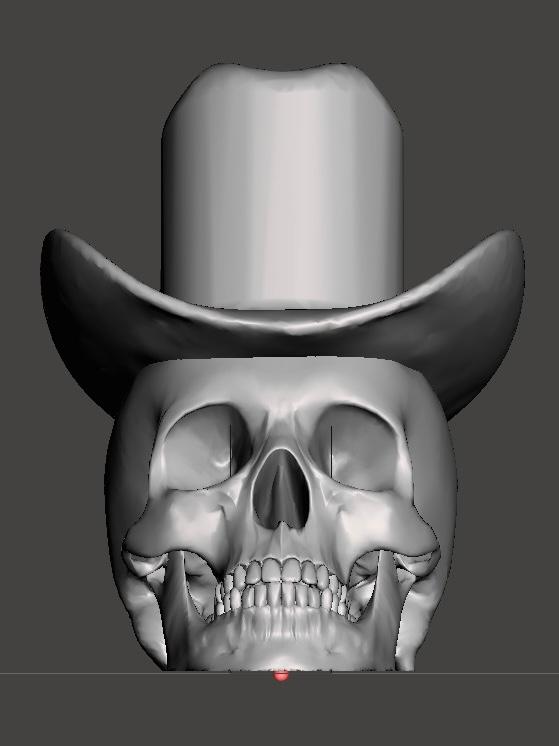 cowboy skull 3d model