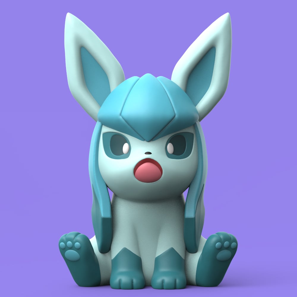 Chibi Eeveelution Set 3d model