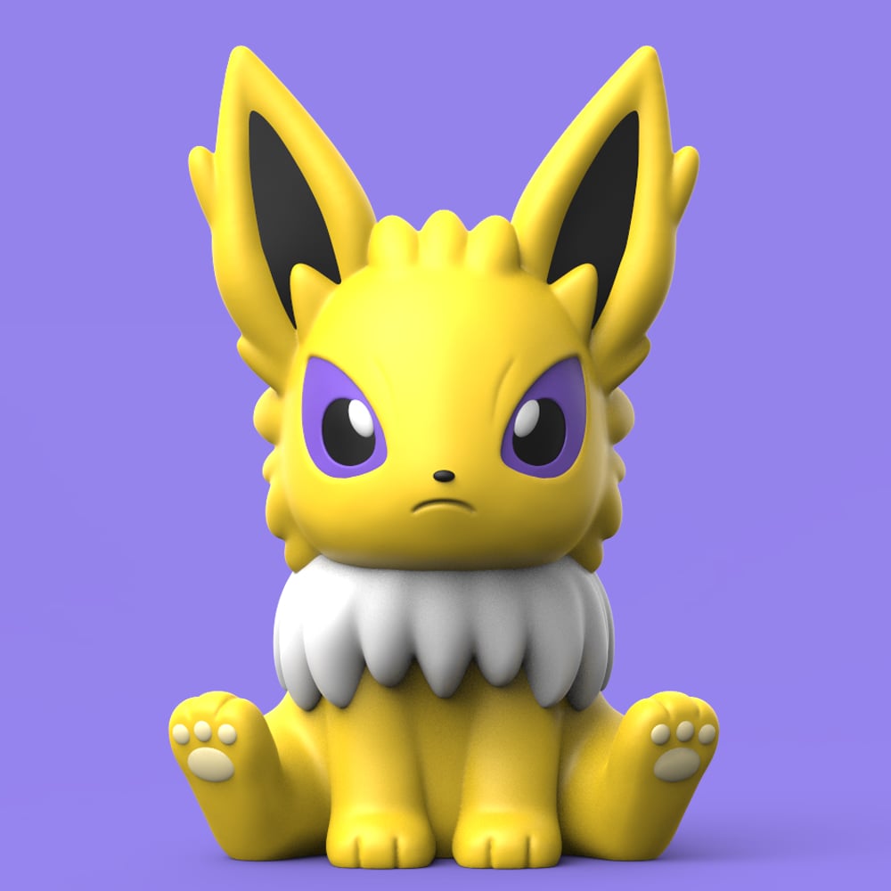 Chibi Eeveelution Set 3d model