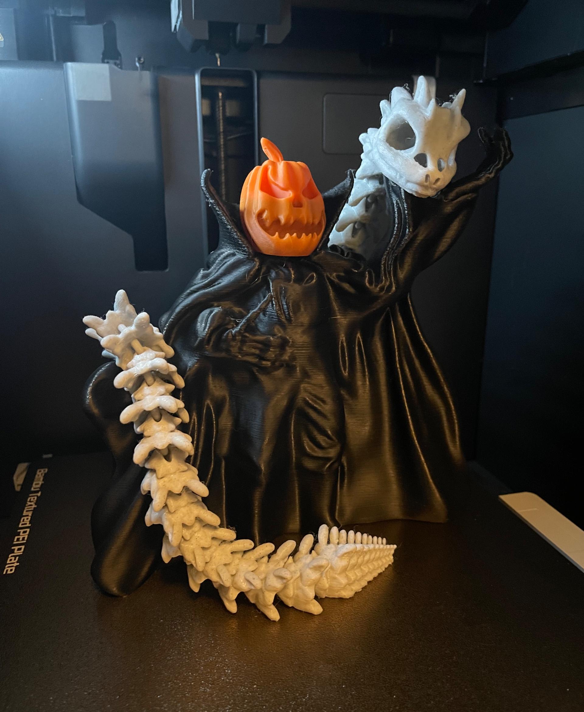 Extra Long Bony Basilisk - Articulated Snap-Flex Fidget (Tight Joints) - Hung out with the Headless Horseman to pass some time - 3d model