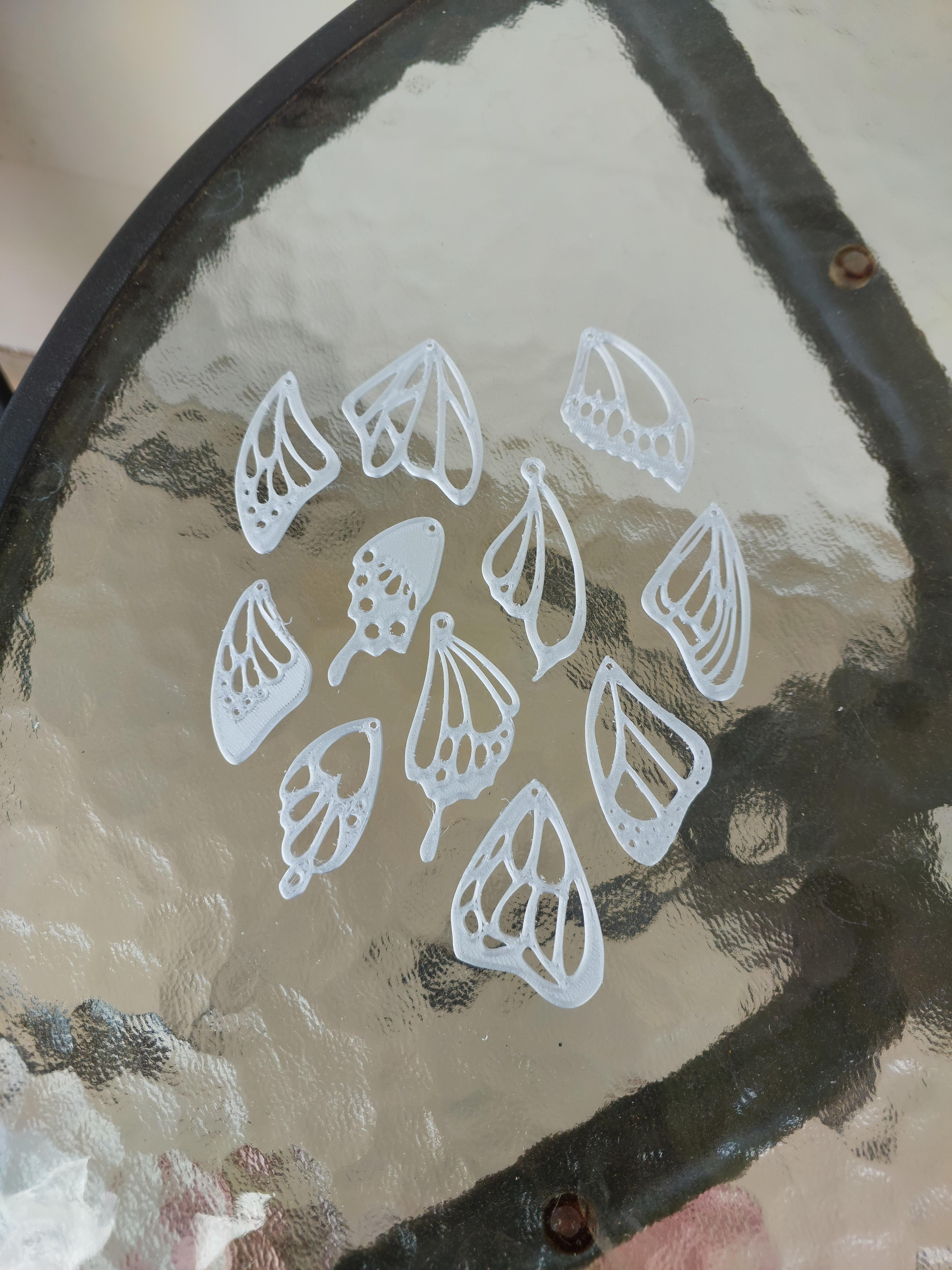 Butterfly Wings Earrings 3d model