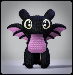 Crochet Toothless 3d model