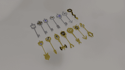 All FairyTail Celestial and Spirit Keys 3D print model 3d model
