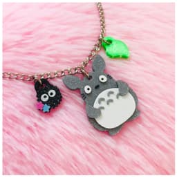 Totoro & Susuwatari Earrings 3d model