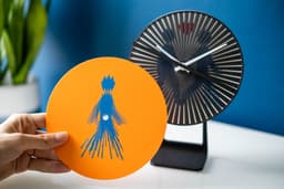 Human Walking Scanimation Clock Face 3d model