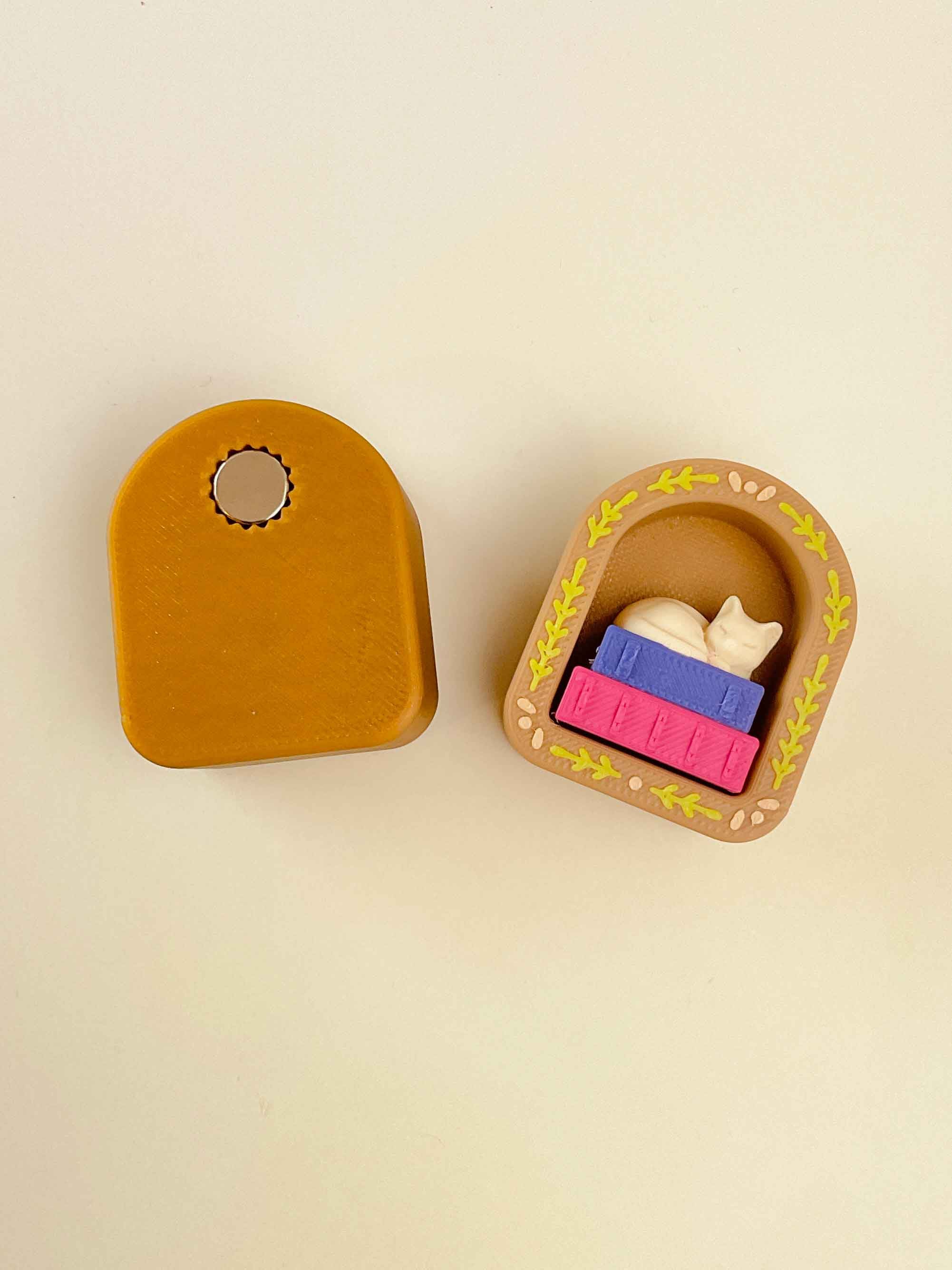 Mini Book Nook Clicker Keychain Fidget Toy Bundle 3d model