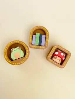 Mini Book Nook Clicker Keychain Fidget Toy Bundle 3d model