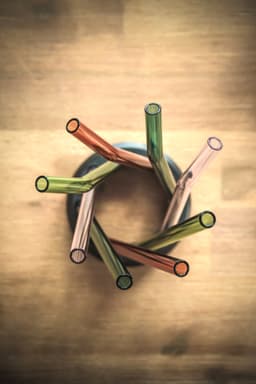 Glass Straw Stand - Parametric Hyperboloid 3d model