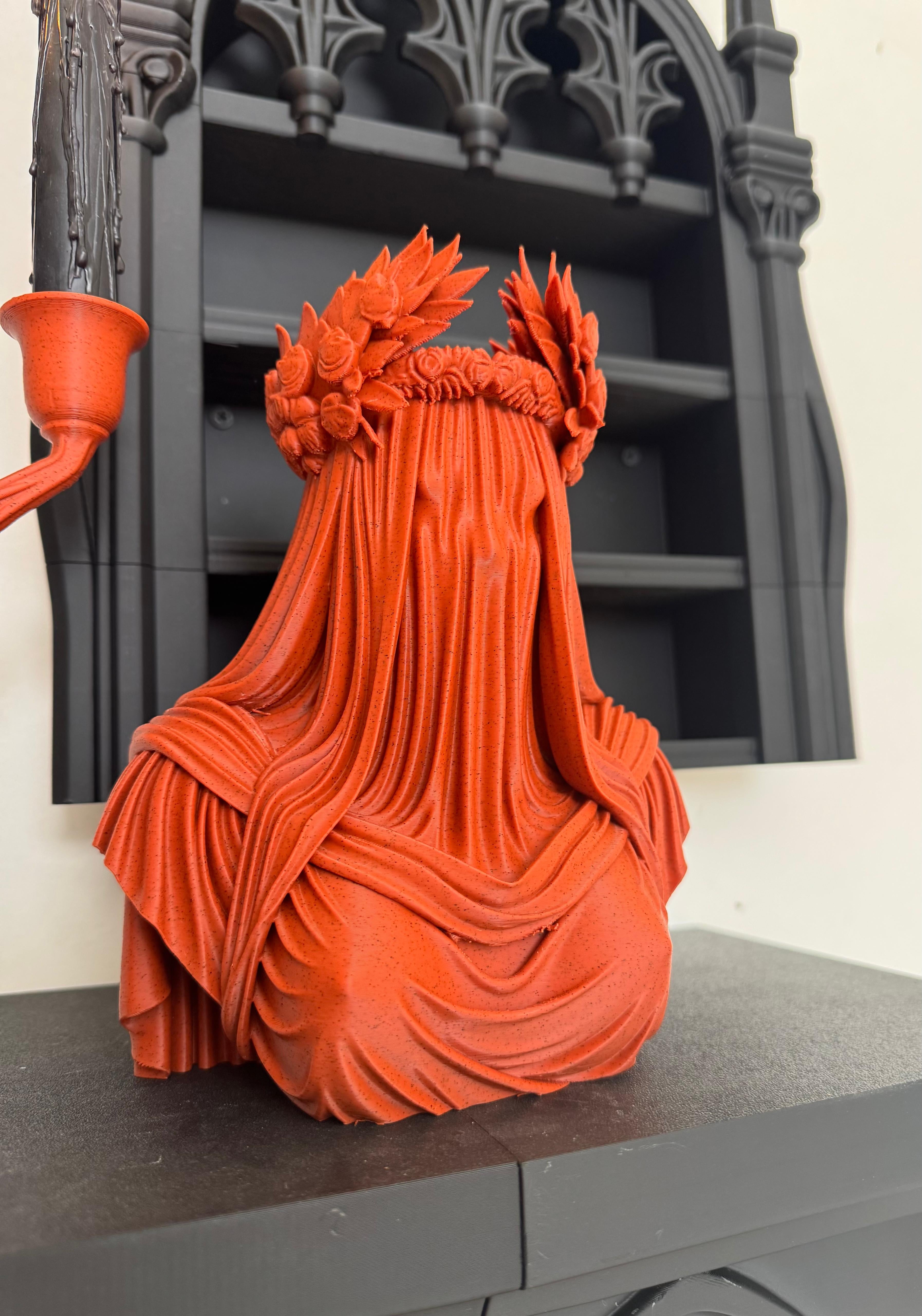 The Mourning Goddess Veil Bust Gothic Home Decor 3d model
