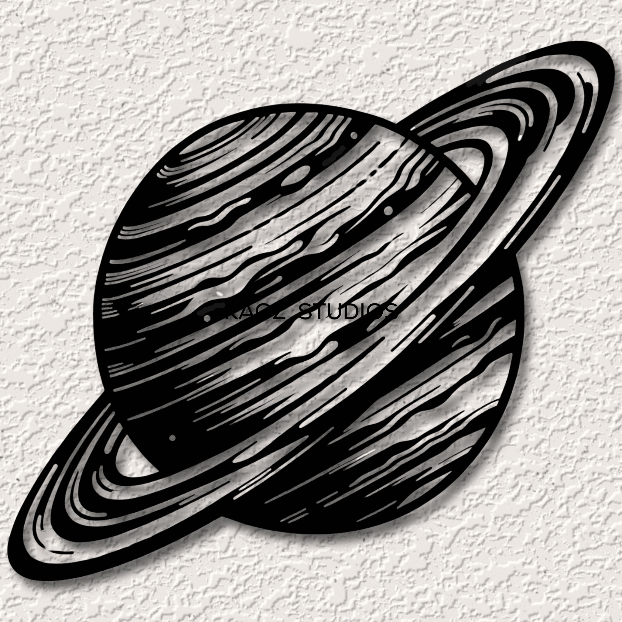 Realistic Planet Saturn wall art space wall decor cosmos decoration 3d model