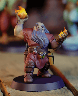 Shaxire the Wizard - D&D, Pathfinder, fantasy tabletop mini 3d model