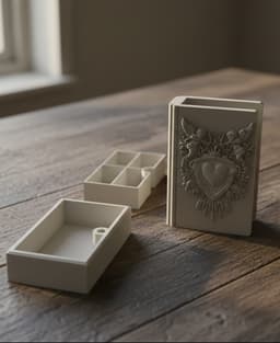 Cupid Heart Relic Book Box 3d model