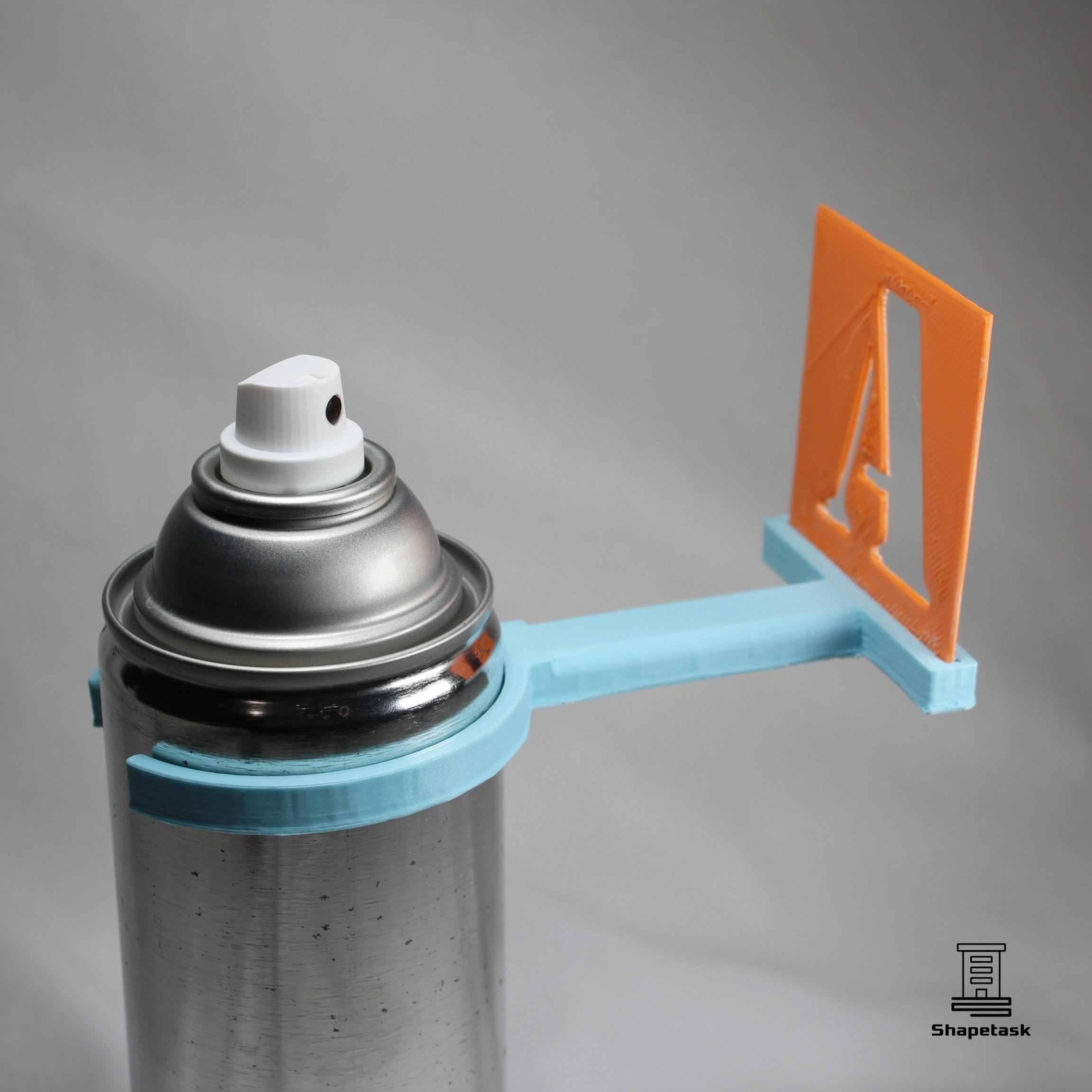 Spray Paint Can Stencil Holder 3d model