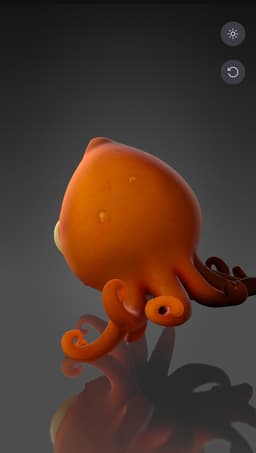 Cute One-Eyed Octopus – Stylized 3D Character 3d model