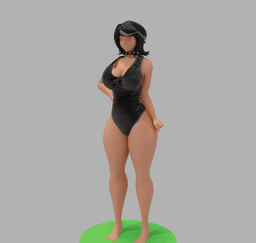 Goth Girlfriend v2 3d model