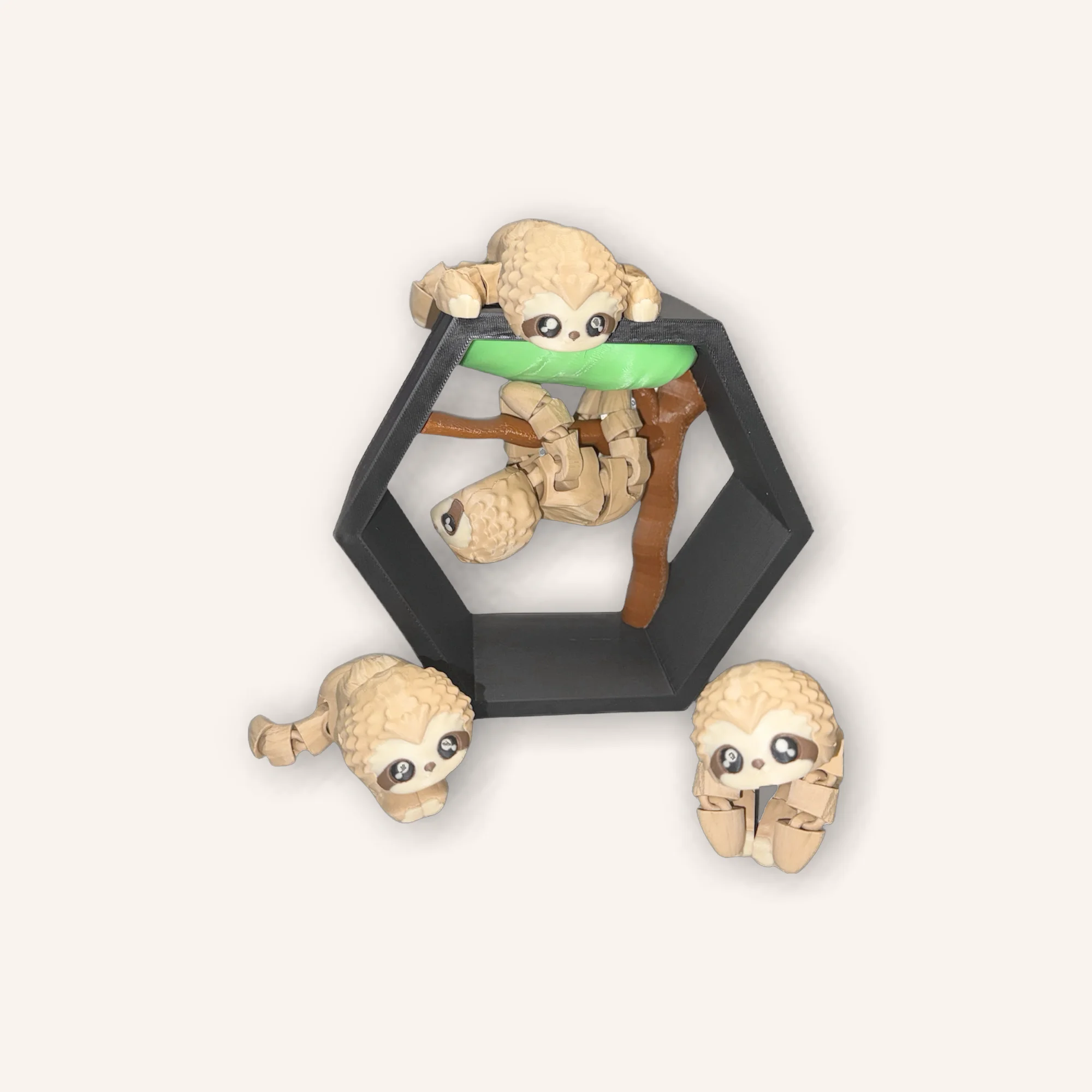 Flexi Sloth with optional magnets 3d model