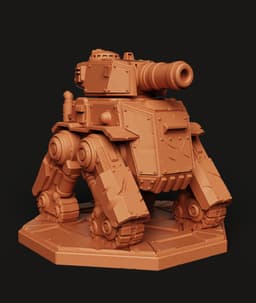 Sci-Fi Mech Walker | Steampunk Battle Tank | Futuristic War Machine | 3D Printed Robot 3d model