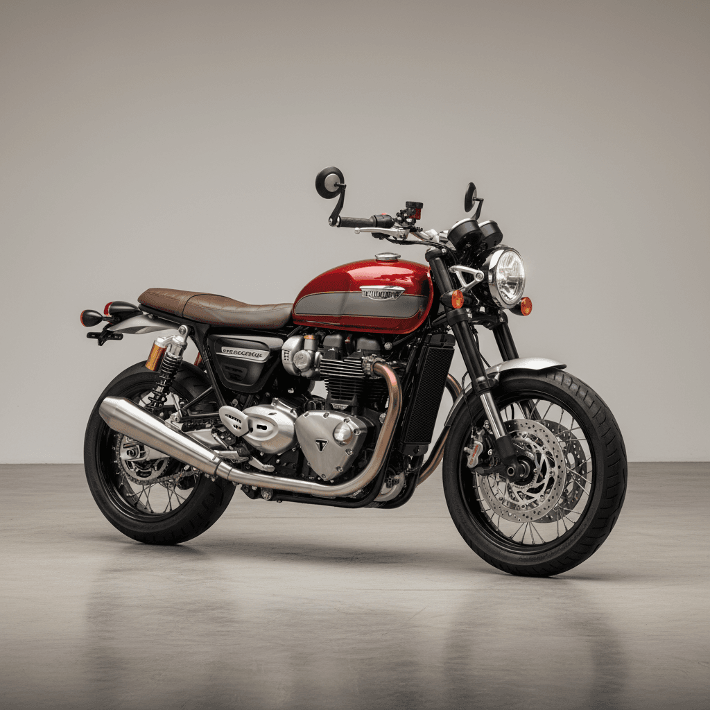 Triumph SpeedTwin Retro Street Motorcycle 3d model