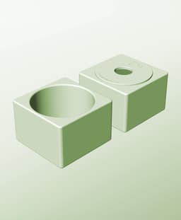 CS128-95-P Modular Stacking pierced container for home decor 3d model