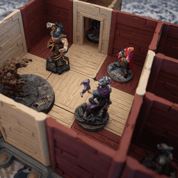 Gridfinity Tabletop RPG Wooden Dungeon/Terrain Tiles 3d model