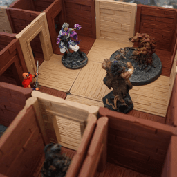 Gridfinity Tabletop RPG Wooden Dungeon/Terrain Tiles 3d model