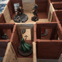 Gridfinity Tabletop RPG Wooden Dungeon/Terrain Tiles 3d model