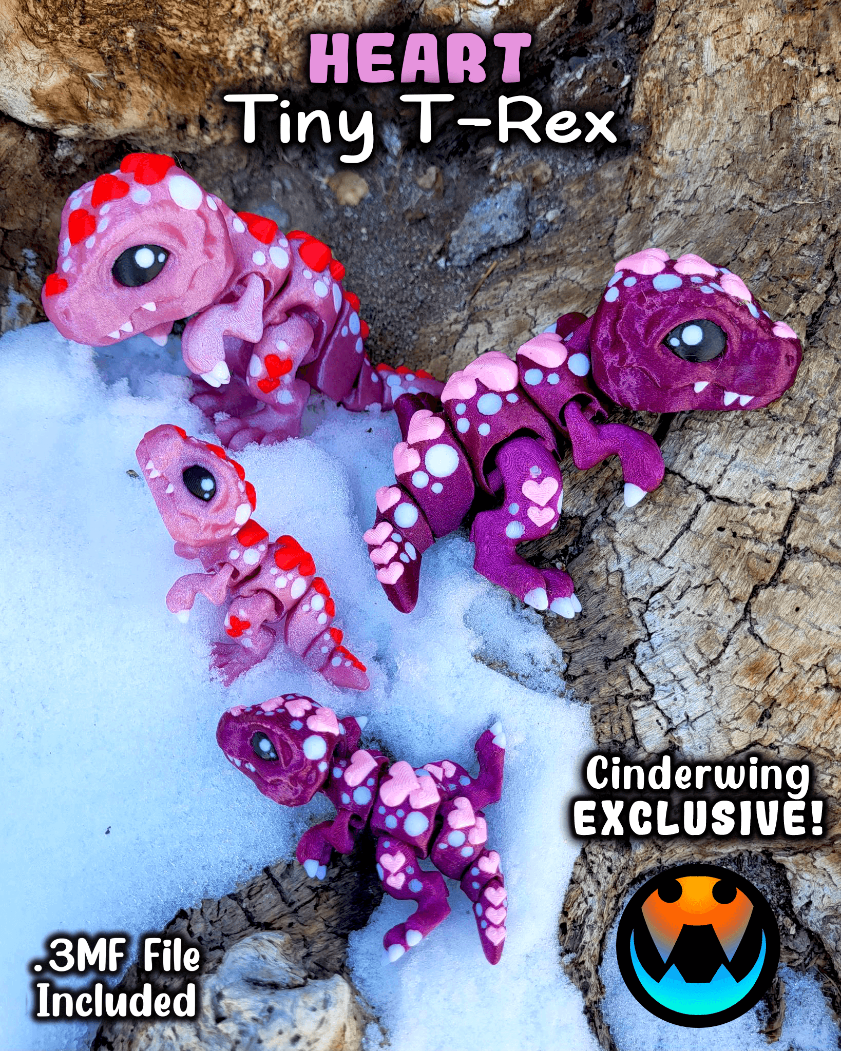 Tiny Heart T-Rex 3d model