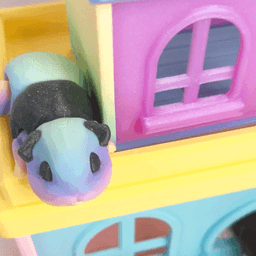 Guinea Pig Flexi with Home 3d model