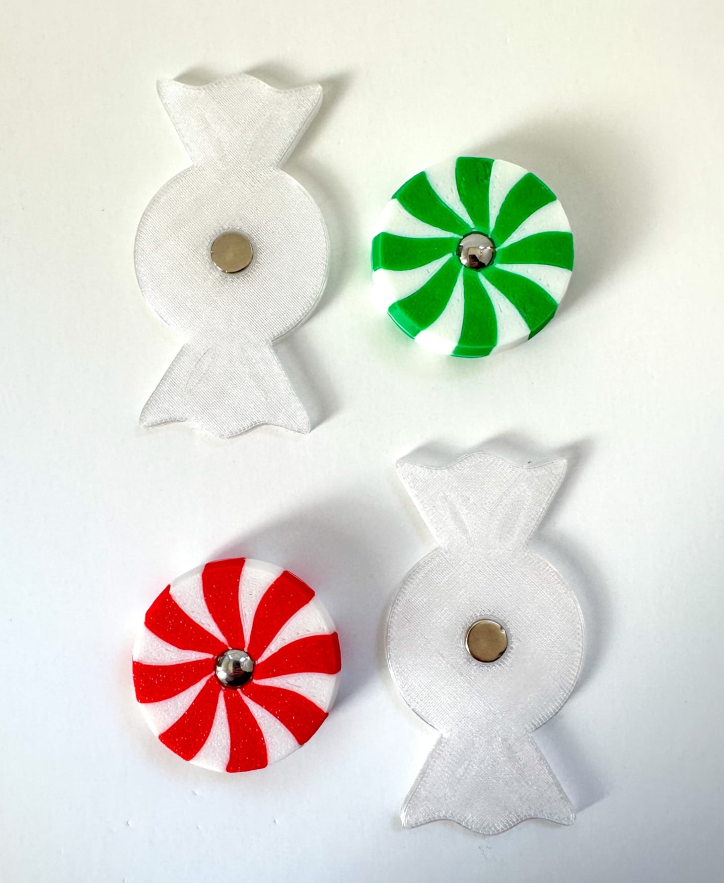 Peppermint Candy Magnetic Spinner Fidget 3d model